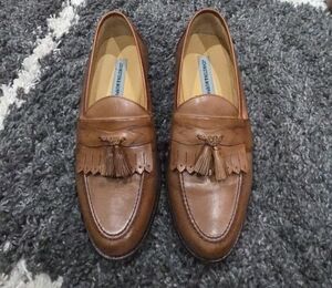 Johnston & Murphy Tan Leather Tassel Loafers